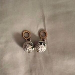 Glass+cloissone necklace/earrings Charm